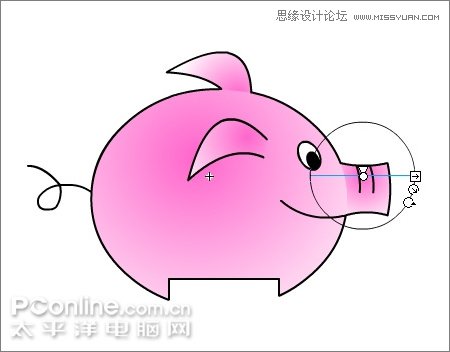 Flash制作有趣的亲嘴猪动画教程,PS教程,思缘教程网