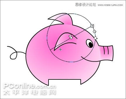 Flash制作有趣的亲嘴猪动画教程,PS教程,思缘教程网