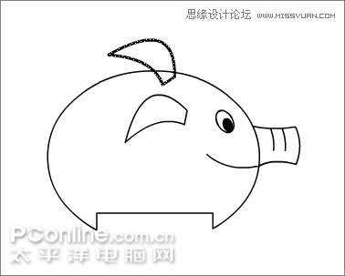 Flash制作有趣的亲嘴猪动画教程,PS教程,思缘教程网