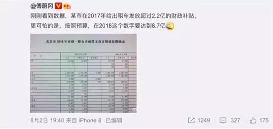 图片截自知名作家傅蔚冈微博
