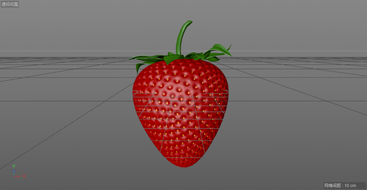 C4D制作逼真的草莓建模及渲染,PS教程,思缘教程网