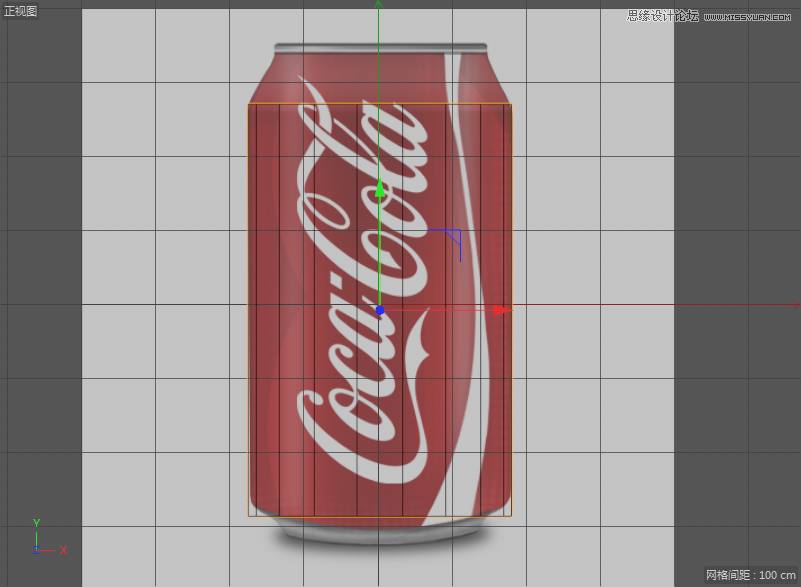 C4D制作逼真的可口可乐易拉罐模型,PS教程,思缘教程网