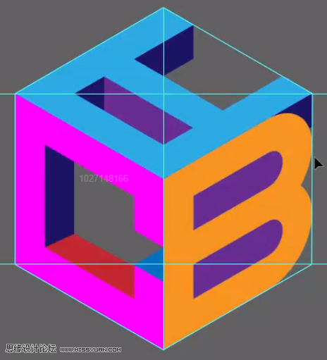 标志设计：用AI制作2.5D风格的LOGO图标,PS教程,思缘教程网
