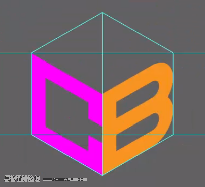 标志设计：用AI制作2.5D风格的LOGO图标,PS教程,思缘教程网