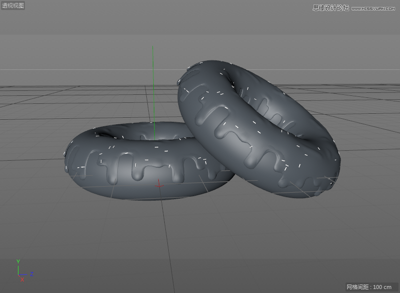 C4D详解甜甜圈美食的建模及渲染,PS教程,思缘教程网