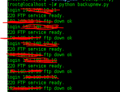 python代码 FTP备份交换机配置脚本方法