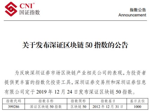 区块链50指数横空出世 涵盖金融、游戏、安全、精准医疗这些领域
