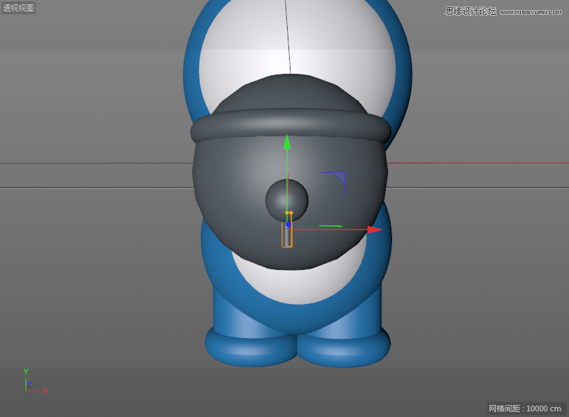 C4D详解机器猫哆啦A梦建模及渲染,PS教程,思缘教程网