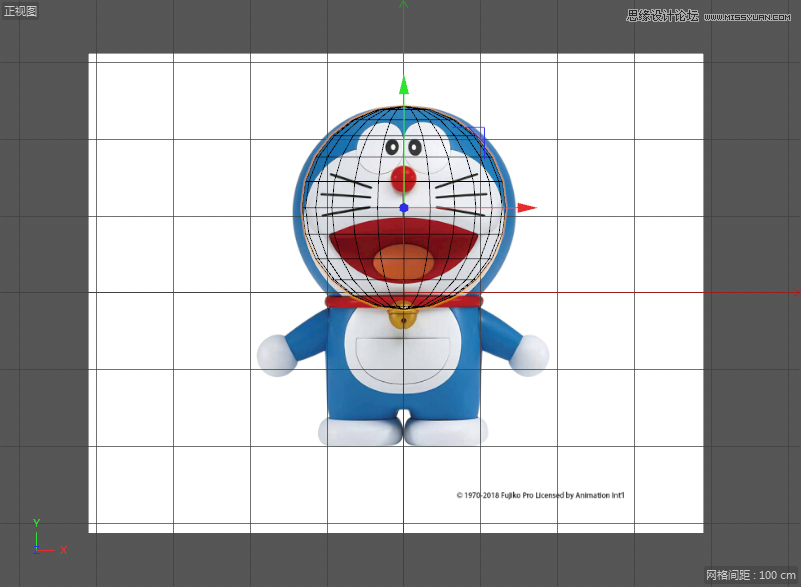 C4D详解机器猫哆啦A梦建模及渲染,PS教程,思缘教程网