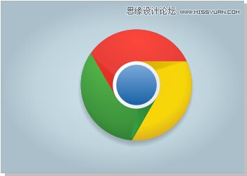CorelDRAW绘制谷歌浏览器LOGO,PS教程,思缘教程网