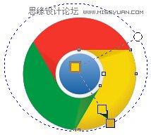 CorelDRAW绘制谷歌浏览器LOGO,PS教程,思缘教程网