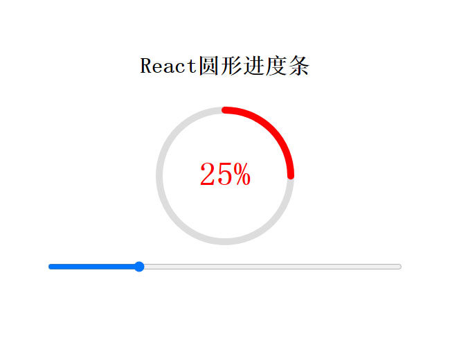 基于React.js制作圆形滑块进度条