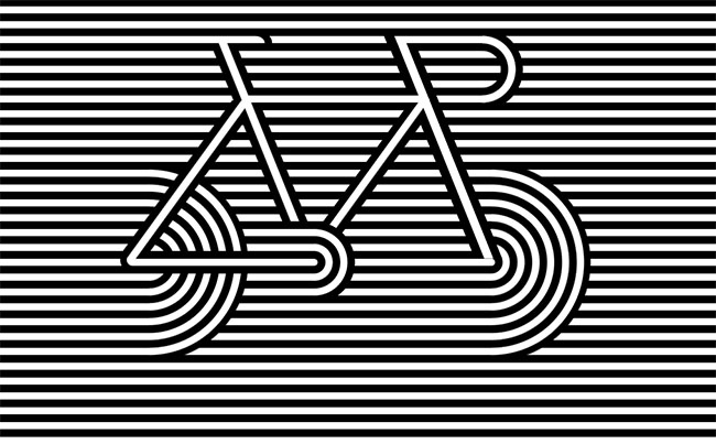 CSS3创意横条状线条自行车特效