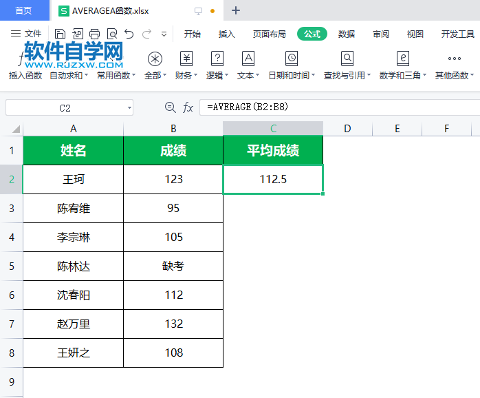 average函数怎么保留两位小数第6步