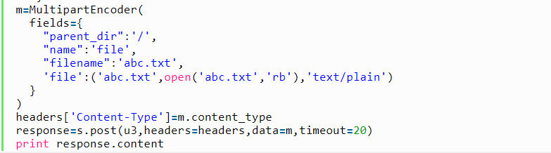 python使用第三方库requests-toolbelt 上传文件流的示例
