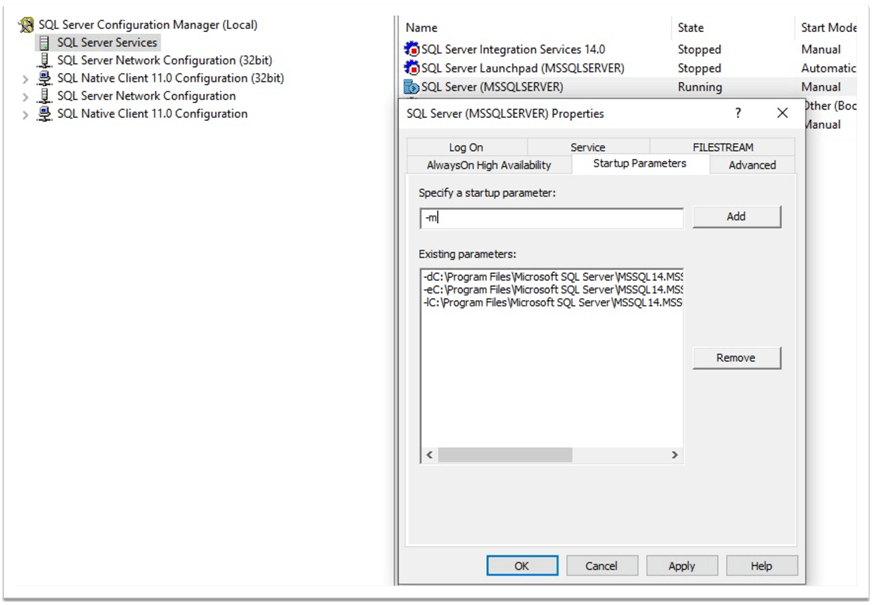 恢复SQLSERVER的master系统库的方法