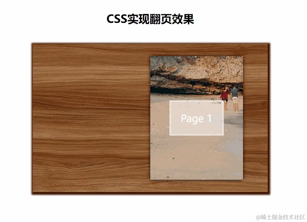 使用CSS实现简单的翻页效果的代码