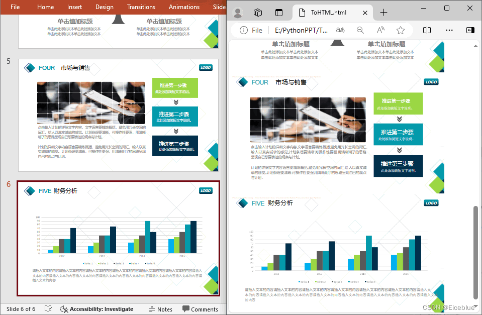 Python实现将PowerPoint转为HTML格式