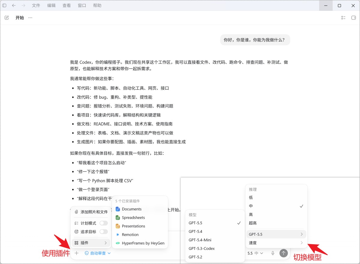 4.5 配置模型，计划模式和追求目标