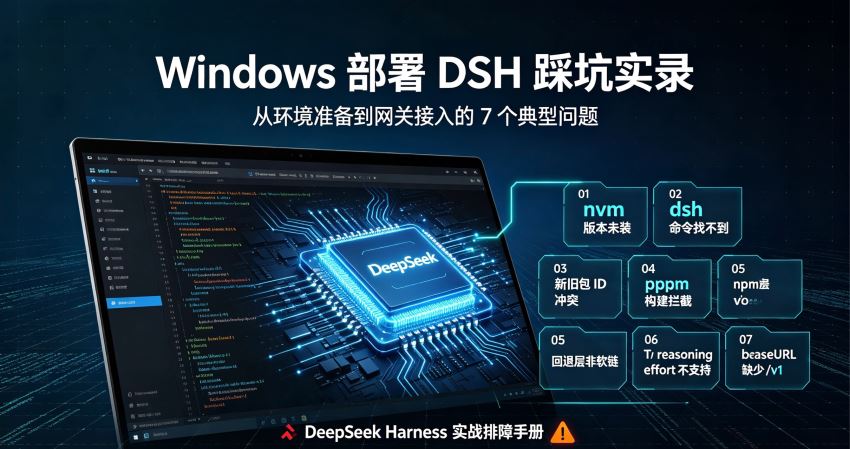 Windows下DeepSeek Harness 7个高频报错一次性解决方法