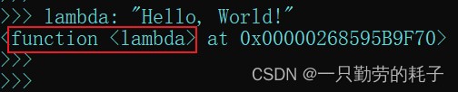 python匿名函数lambda的使用及说明