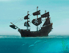 PS合成漂流瓶在的海盗船的教程
