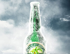 啤酒海报：用PS合成冰冻的啤酒海报