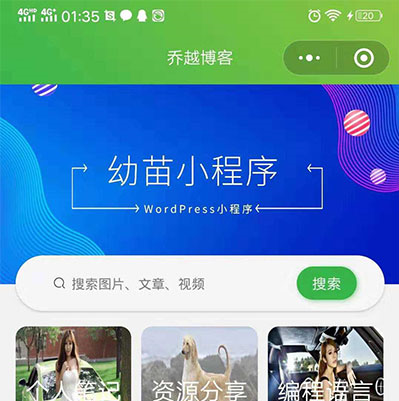 WordPress版微信小程序 幼苗小程序开源源码