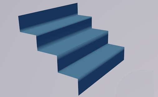 C4D怎么做叠的阶梯模型? C4D建模楼梯折叠效果图的方法