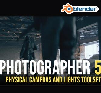 Blender摄像机真实物理灯光照明工具 Photographer V5.4.7 免费版
